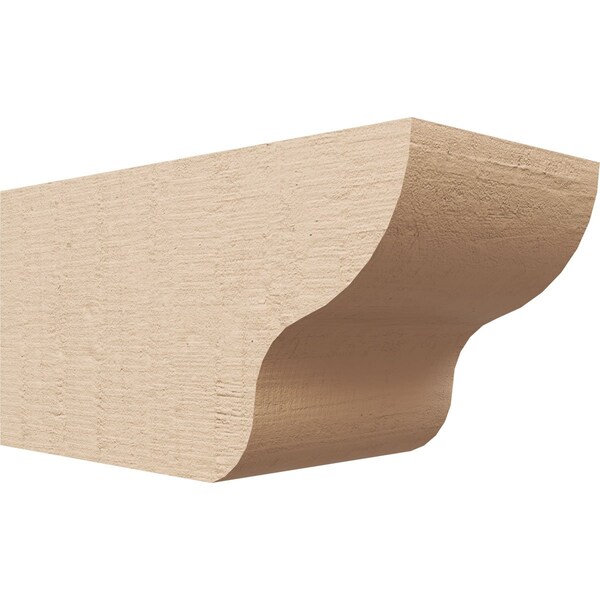 Ekena Millwork 6in. W x 6in. H x 12in. L Greensboro Woodgrain TimberThane Rafter Tail, Primed Tan RFTUR06X06X12GRNRCPR - main